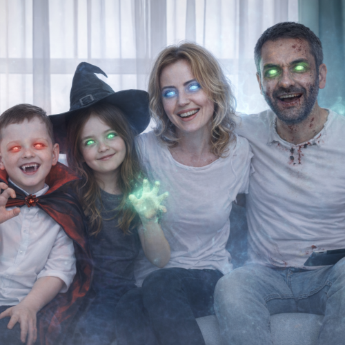 Spooky Zombie AI portrait style